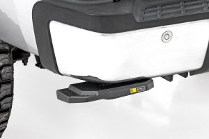 GMC Sierra 2500HD Retractable Bed Step - Rough Country - Manual Pull, 5-Inch Drop - '11-'14